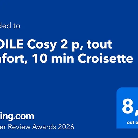 شقة Etoile Cosy 2 P, Confort, 10 Min Croisette *